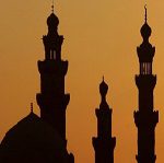 A general view of mosques during sunset in Old Cairo